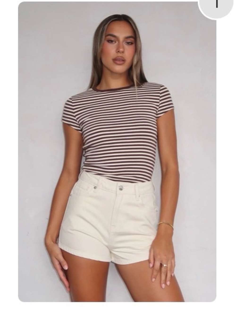 White Fox Emerson Denim Shorts SZ XS NWT